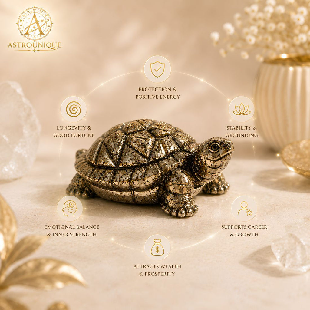 Natural Pyrite Crafted Tortoise